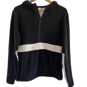 Al Polar Fleece Half-Zip
Hooded Pullover color black size 
M